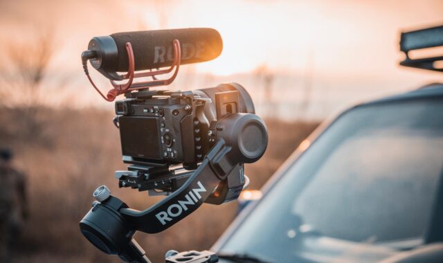gimbal stabilizer, photography equipment, filming equipment, dawn, outdoors, camera, vlogging equipment, camera, camera, camera, camera, camera